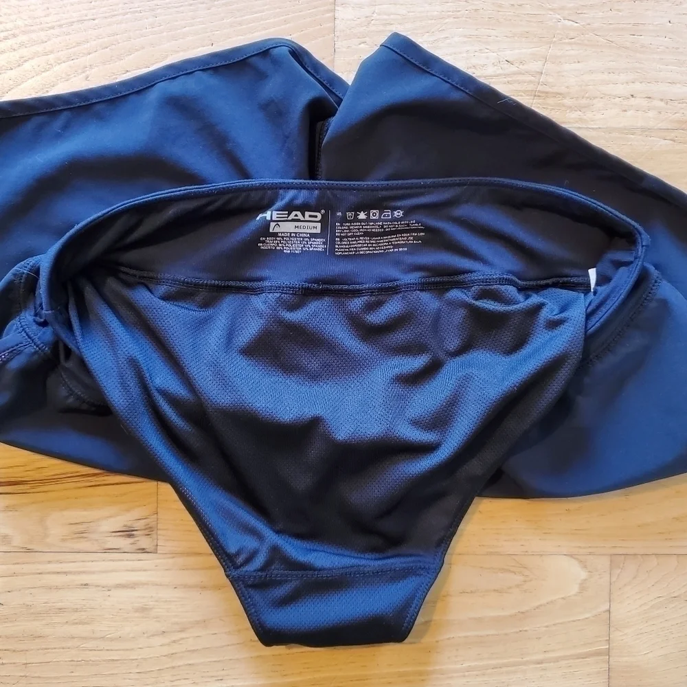 HEAD Black Pink Built-in Briefs Running Athletic Shorts Women's Size Medium